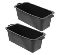 WEKADRIN 2 pièces Liners Anti-Gouttes Réutilisables pour Cendrier à Graisse Extérieur Accessoires Camping Protection sans Fuite pour Plaque de Cuisson et Barbecue Lot de Noir