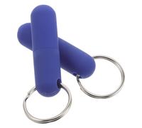 WEKADRIN 2 Pièces Lot de 2 Poinçons Porte-clés pour Cigares en Métal Mini Emporte-pièce en Caoutchouc, Coupe-cigare Portable Bleu, Outil Perforateur Précis et Léger pour Fumeurs en