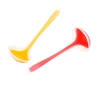WEKADRIN 2 pièces Louche Silicone pour Soupe Cuillère de Cuisine Cuillère Cuisson Ustensile Résistant Antiadhésif Poignée Antidérapante