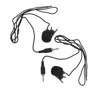 WEKADRIN 2 pièces Microphone Lavalier Filaire avec Clip Robuste Microphone Condensateur Omnidirectionnel Haute Sensibilité pour Cours et Conférences Lot
