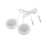 WEKADRIN 2 Pièces Mini Enceinte Externe avec Prise Jack Intégrée Haut Parleur Portable pour Oreiller Clair pour Voyage et Sommeil
