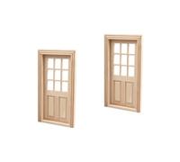 WEKADRIN 2 Pièces Mini Porte pour Miniature Accessoire Décoratif pour Maquettes pour Aménager Votre Mini