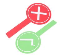 WEKADRIN 2 pièces Palettes de Vote Double Face Jeu Portable pour Garçon Fille Signes Oui Non Effaçables à Sec pour École et Événements Accessoires Ludiques pour Jeux et Activités Lot de