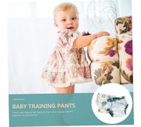 WEKADRIN 2 pièces Pantalons Apprentissage Garçon Fille Lavables Coton Culottes Entraînement Propreté avec Barrière Fuites Lot pour Né Garçon Fille Confort et Réutilisables