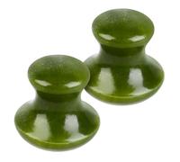 WEKADRIN 2 pièces Pierre de Massage Visage Champignon Jade Outil Lifting et Raffermissant pour Massage Facial et Corporel Pierre Naturelle et Confortable pour Soin Beauté