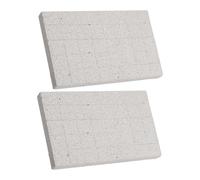 WEKADRIN 2 pièces Pierre Naturelle Volcanique pour Soins des Ongles et Dents de Petits Animaux Coussin Lapin Poreux Multifonction pour Griffes et Mastication Adapté Aux Cochons Chinchillas