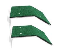 WEKADRIN 2 pièces Plateforme de Bain pour Tortues avec Pelouse Artificielle Réaliste Rampe Antidérapante Stable pour Habitat Aquarium Accessoire Décoratif et Support Naturel pour Reptiles