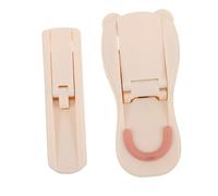 WEKADRIN 2 pièces Recourbe-cils Plastique Portable avec Tampons de Rechange Large Angle pour Bouclage Précis des Cils Léger et Compact pour Voyage et Maquillage Quotidien Femmes et Filles