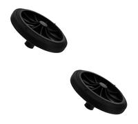 WEKADRIN 2 Pièces Roues de Remplacement pour Poubelle Poulie Solide Roue Résistante à Lusure pour Conteneur à Déchets Extérieur Installation Facile Matériau