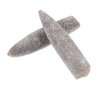 WEKADRIN 2 Pièces Spécimens Bélemnite Naturelle pour Enseignement Géologie Paléontologie Kit Fossiles Minéraux Décor Éducatif