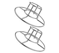 WEKADRIN 2 pièces Support à Poulet Acier Inoxydable Ronde Pratique pour Barbecue Extérieur et Pique Support Multifonction pour Cuisson Plein Air