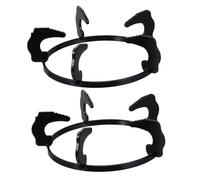 WEKADRIN 2 pièces Support de Poêle Fonte pour Gazinière Antidérapant Anneau de Cuisson Stable pour Wok et Casseroles Accessoires de Remplacement pour Fourneau