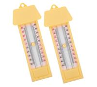 WEKADRIN 2 Pièces Thermomètre pour avec Affichage et Précis Facile à Installer Mesure Fiable Température Intérieure et Extérieure pour Culture et Élevage