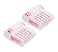 WEKADRIN 2 pièces Trancheuse Gâteau Couches Abs Alimentaire Outil Manuel pour Découpe Uniforme de Toasts Sandwiches Jambon et Légumes Accessoire Compact pour Cuisine Couleur Aléatoire