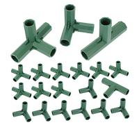 WEKADRIN 20 Pièces Connecteurs de Cadre de Jardinage Accessoires pour Construction de Structures de Cadres de Plantes Connecteurs Durables pour Piquets de Jardin Supports de Film