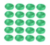 WEKADRIN 20 Pièces Doiseaux Artificiels Décoratifs Rotin Vert Foncé pour Décoration de Table Jardin et Pâques Accessoires Simulés Réalistes pour Mariage et Événements