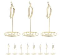 WEKADRIN 20 Pièces Lot de 20 Porte-Cartes de Table en Fil de Fer Doré 6,6 CM Pinces Porte-Noms de Table Décoratives de Piment Accessoires de Fête Mexicaine pour Concours Culinaires et