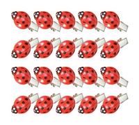 WEKADRIN 20 Pièces Lot de Petites Barrettes Cheveux Rouge en Forme de Bêtes pour Filles Pinces Légères Plastique Accessoires Cheveux Créatifs et Réalistes pour École et Fête