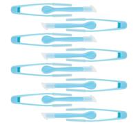 WEKADRIN 20 Pièces Outil de Retrait pour Lentilles de Contact Embout Souple Antidérapant, Kit D’entretien Portable Bleu, Pince de Précision pour Insertion Sécurisée, pour Soin et