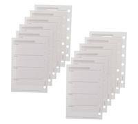 WEKADRIN 200 Pièces Recharge Agenda A7 à 6 Anneaux, Papier 120 G/m², Format 4,7 X 3,1 Pouces, 200 Feuilles Hebdomadaires Vierges Perforées 6 Trous, Inserts pour Planification Personnelle