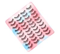 WEKADRIN 20paires Faux Multicouches Naturels Fausse Pour Regard Éclatant Faciles à Appliquer Et Ajustables Idéaux Pour Les Types Yeux