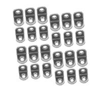 WEKADRIN 24 pièces Équerres Angle Acier Inoxydable Supports Étagère Forme Résistants pour Meubles Petites Équerres de Fixation Robustes pour Projets DIY