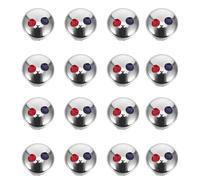 WEKADRIN 24 Pièces Lot de Caps Décoratifs pour Poignées de Robinet Indicateurs Rouge Bleu Hot Cold Water Markers Accessoires de Rechange pour Cuisine et Salle de Bain Installation Facile
