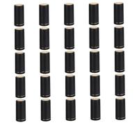 WEKADRIN 25 pièces Capsules Thermorétractables pour Bouteilles de Vin Film Étanche à Déchirure Facile Cache-Bouchon Noir pour Scellage Professionnel et Conservation Prolongée