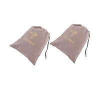 WEKADRIN 2pièces Sèche-cheveux Sac De Rangement Velours Sac De Voyage Pratique Avec Cordon De Serrage Pour Sèche-cheveux Et Accessoires Organisateur Portable Multi-usage Gris