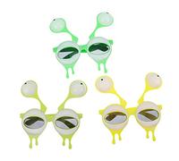 WEKADRIN 3 Paires Lunettes de Soleil Amusantes Accessoires de Tricky pour Anniversaire Photobooth Colorées Aléatoires pour Souvenirs Couleur Aléatoire