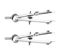 WEKADRIN 3 Pièces Boussole En Métal Boussole Géométrique Outils De Dessin Outils De Classe Silver