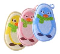WEKADRIN 3 pièces de Bain Garçon Fille Exfoliantes Gants de Bain Doux et Pratiques pour Garçon Fille Outils pour Puériculture Mousse Riche Portables pour Voyage