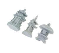 WEKADRIN 3 Pièces Ornements Jardin Zen Pierre Décoration Miniature Micro Accessoires pour Bonsai et Maison Résistants et Colorés Bureau et Intérieur