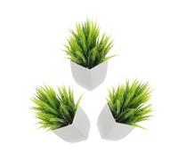 WEKADRIN 3 pièces Plantes Artificielles Faux Bonsaï Aloe Vera sans Entretien Décor Bureau Intérieur Sécurisées Animaux