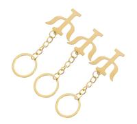 WEKADRIN 3 Pièces Porte-clés Psychologie Acier Inoxydable avec Pendentif Symbole Psychologique Porte-clés Créatif pour Psychologues Enseignants et Étudiants Accessoire Léger et Résistant