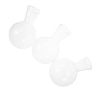 WEKADRIN 3 pièces Set de Vases Verre Transparent pour Plantes Hydroponiques avec Support Bois Décoration Élégante pour Salon et Table Vase à Tige Unique Polyvalent pour Fleurs et Boutures