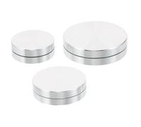 WEKADRIN 3 Pièces Support de Plateau Rotatif Alliage Aluminium avec Double Roulement pour Alimentaire et Décoration de Gâteaux Base Stable et Résistante pour Tables à Manger
