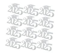 WEKADRIN 30 Pièces 2025 Morceau de Papier Déco 2025 diplômé pièce maîtresse décorations de Remise des diplômes 2025 centres de Remise des diplômes Ornements de Remise des diplômes