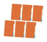 WEKADRIN 30 Pièces Intercalaires Colorés avec Onglets Perforés Recharge pour Organiseur à Mobiles Séparateurs Indexés pour Classeur et Cahier