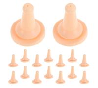 WEKADRIN 30 Tétines en Silicone pour Petits Animaux - Taille Petite - Couleur Beige Clair - Lot de 30 Pièces - Sucette pour Biberon Compatible Lapins Chiots Chatons et Faune Sauvage -