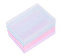 WEKADRIN 4 pièces Boîte de Rangement pour Outils de Manucure Coffrets Petits pour Embouts de Ponçage Organisateur pour Accessoires Ongles Pratique et Léger