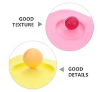 WEKADRIN 4 Pièces Lot de Couvercles Silicone Réutilisables pour Tasse à Café avec Support Cuillère Anti-poussière pour Thé Café et Boissons