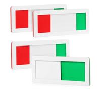 WEKADRIN 4 Pièces Lot de Panneaux Coulissants de Porte Acrylique Indicateurs Vacant Occupied Pratiques pour Bureaux Salles de et Toilettes Signalisation Claire