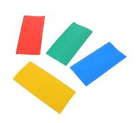 WEKADRIN 4 Pièces Manchons Thermorétractables pour Manches de Couteaux de Cuisine Lot de Grips Antidérapants Colorés Rouge Vert Bleu Jaune Protection Thermique et Organisation Facile