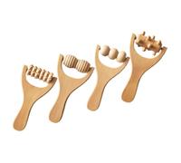 WEKADRIN 4 pièces Massage pour Dos Cou et Jambes Outils de Thérapie et Portable pour Relaxation et Stimulation des Points Dacupuncture