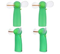 WEKADRIN 4 pièces Mini Ventilateur de Table LED Coloré Silencieux et Léger PVC Souple sans Risque Ventilateur Portable sans Pile pour Bureau et Extérieur Couleurs Couleur Couleur Aléatoire