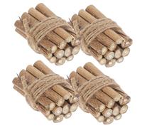 WEKADRIN 4 Pièces Miniature Bûches Décoratives pour Maison de Accessoires DIY pour Modèles de Miniatures Décoration Réaliste pour Jardin et Photo