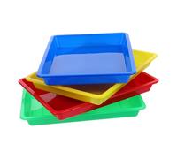 WEKADRIN 4 Pièces Plateau pour Organiser et Fournitures Scolaires Tray Sensory pour Écoles et Activités Manuelles Pratique