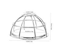 WEKADRIN 4 pièces Protection Détecteur Incendie Fil Métallique Antichoc Cage de Sécurité Résistante et Anti- pour Tête de Gicleur Usage Intérieur et Extérieur Lot de Compatible