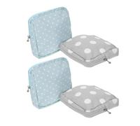 WEKADRIN 4 Pièces Sanitary Napkin Pouch Set Compact Portable Menstrual Pad Organizer for Travel Office School with Privacy Design